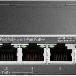 Switch Gigabit De Sobremesa De 6 Puertos Con PoE+ De 3 Puertos Y PoE++ De 1 Puerto