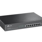 Switch Gigabit Tp-Link No Administrable PoE (Tl-Sg1008Mp) , Negro, 126W, 8 Puertos