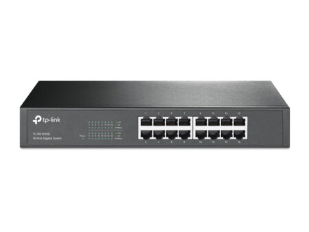 Switch Gigabit Tp-Link Tl-Sg1016D 16P 10/100/1000Mb No Adminitrable, Para Rack