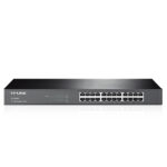 Switch Tp-Link, Negro, 10/100/1000 Mbps, 24Ptos, Rack