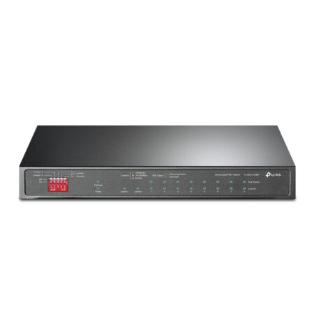 Switch De Escritorio Tp-Link Tl-Sg1210Mp, Negro, 9 Puertos RJ45 – 1 Puerto Sfp/RJ45
