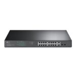 Switch Tp-Link Tl-Sg1218Mpe, Negro