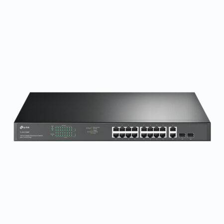 Switch Tp-Link Tl-Sg1218Mp 16 Puertos 10/100/1000 Mbps/No Administrable/2 Puertos Sfp/8000 Entradas