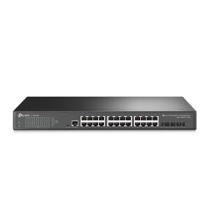 SWITCH TP-LINK JETSTREAM TL-SG3428X ADMINISTRABLE 24 PUERTOS 10/100/1000 MBPS+4 PUERTOS SFP+ ADMINISTRACION CENTRALIZADA OMADA SDN