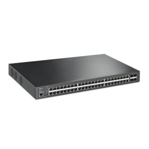 SWITCH ADMINISTRABLE GIGABIT TP-LINK TL-SG3452XP, 48 PUERTOS POE 10/100/1000MBPS + 4 PUERTOS SFP+, 176 GBIT/S