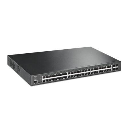 Switch Administrable Gigabit Tp-Link Tl-Sg3452Xp, 48 Puertos PoE 10/100/1000Mbps + 4 Puertos Sfp+, 176 Gbit/S