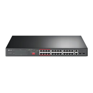 SWITCH TP-LINK TL-SL1226P NO ADMINISTRABLE 24 PTOS 10/100 POE 802.3AF/AT 250W+ 2 PUERTOS GIGABIT POE+