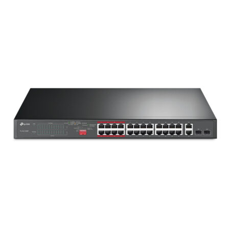 Switch 24 Puertos 10 100Mbps 2 Port Gigabit PoE No Gestionab