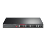 Switch 24 Puertos 10 100Mbps 2 Port Gigabit PoE No Gestionab