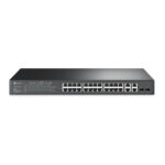 SWITCH ADMINISTRABLE TP-LINK FAST ETHERNET JETSTREAM TL-SL2428P, PUERTOS POE+ 10/100MBPS + 2 PUERTOS 10/100/1000MBPS + 2 PUERTOS SFP, 12.8GBIT/S, 8.000 ENTRADAS