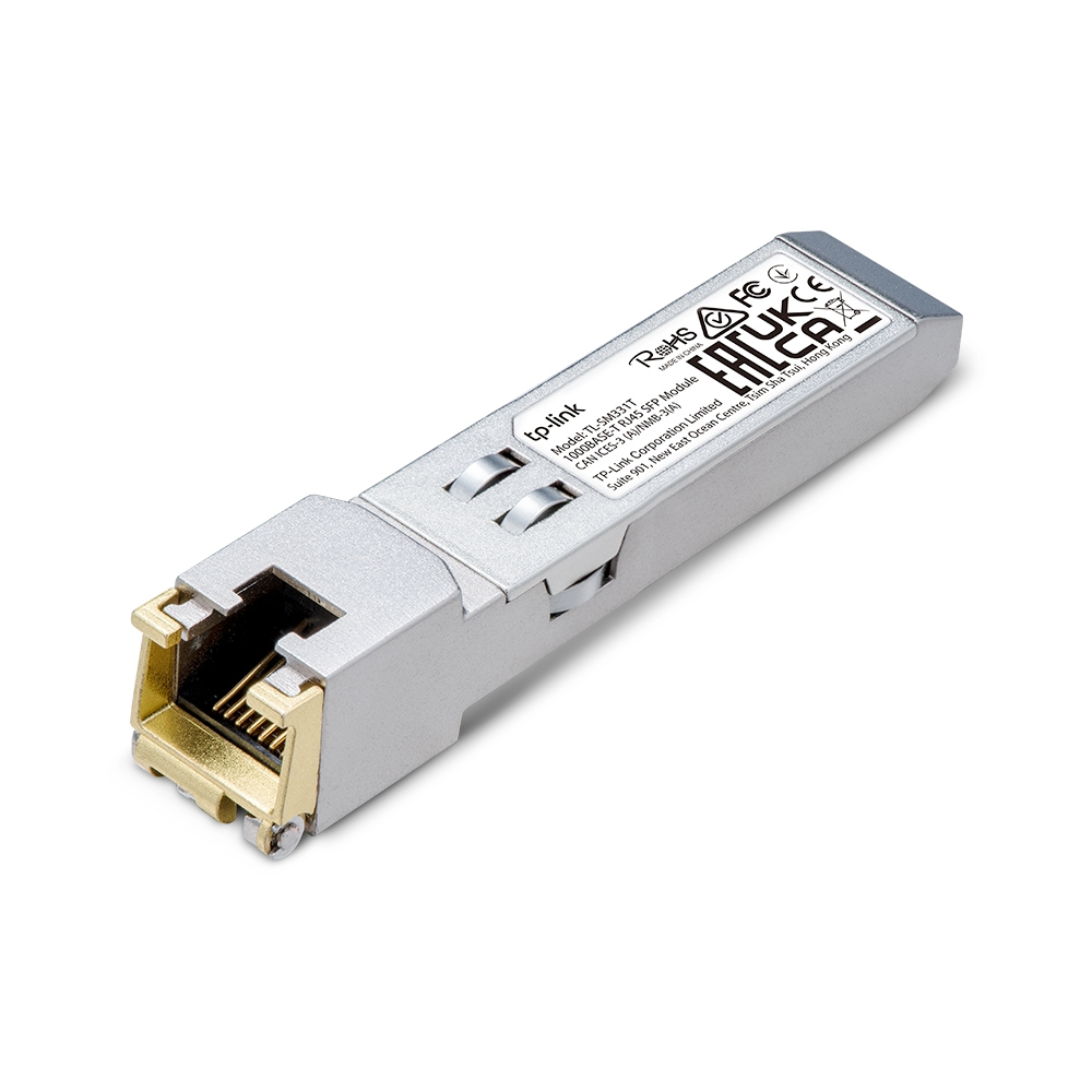 Transceptor Mini-gbic Sfp Rj45 Tp-link Tl-sm331-t Admite 1000base-t/100m/conector Rj45