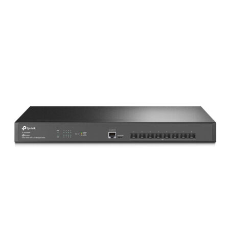 Switch Administrable De 8 Puertos Sfp+ 10Ge/1 Puerto Consola RJ45, Puerto Consola Miro-Sub / Funciones Sflow/Qinq Y Qos/Compatile Con Ipv6/Silencioso (Sin Ventiladores), Tl-Sx3008F