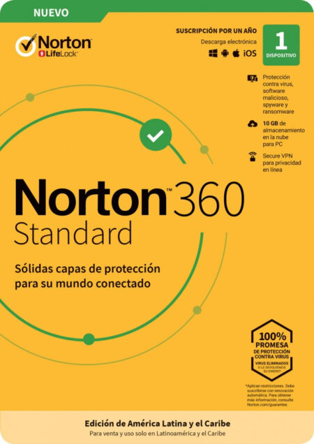 Norton 360 Standard Internet Sec 1L 1A