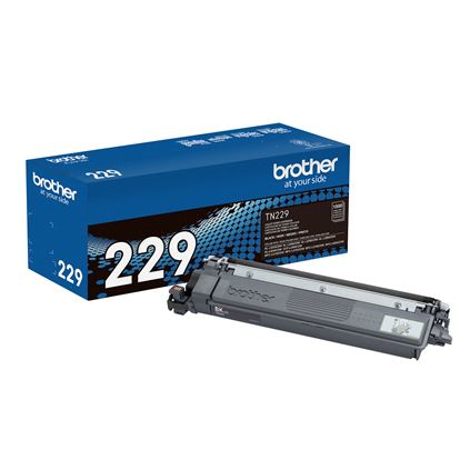 Toner Brother Tn229Bk Negro – Rendimiento Aproximado Hasta 1, 500 Páginas, Compatible Con Dcpl3560Cdw, Mfcl3780Cdw