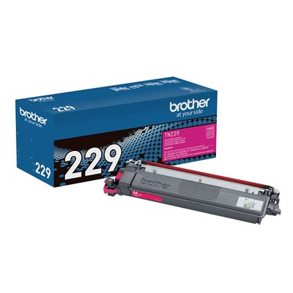 Toner Brother Tn229M Magenta – Rendimiento Aproximado Hasta 1, 200 Páginas, Compatible Con Dcpl3560Cdw, Mfcl3780Cdw
