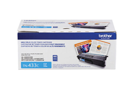 Tóner Brother Tn433C Cian – Rendimiento Apróximado 4, 000 Páginas, Compatible Con Mfcl8900Cdw