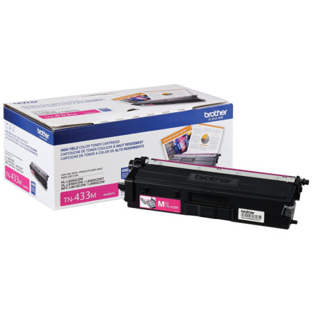 Tóner Brother Tn433M Magenta – Rendimiento Apróximado 4, 000 Páginas, Compatible Con Mfcl8900Cdw