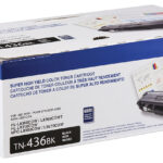 Tóner Brother Valor Tn436Bk Negro - Rendimiento Aproximado 6, 500 Páginas, Compatible Con Mfcl8900Cdw, Mfcl9570Cdw, Hll9310Cdw