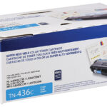 Tóner Brother Valor Tn436C Cian - Rendimiento Aproximado 6, 500 Páginas, Compatible Con Mfcl8900Cdw, Mfcl9570Cdw, Hll9310Cdw