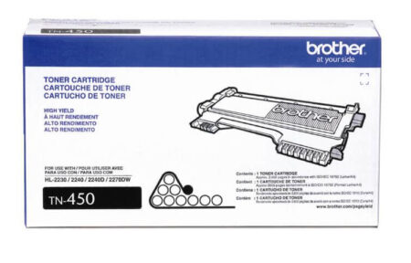 Toner Brother TN-450 Negro 2600Paginas P/Hl2240D/Hl2270Dw