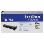 Tóner Brother Tn760 - Negro, Rendimiento Aproximado 3, 000 Páginas, Para Equipos Dcpl2551Dw.