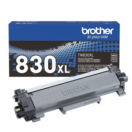 Tóner Brother Tn830Xl Negro – Rendimiento Aproximado 3, 000 Páginas, Compatible Con Dcpl2660Dw