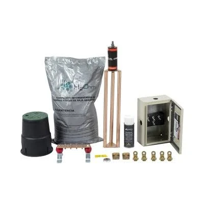Kit De Tierra Fisica Total Ground Tg45K Con Electrodo Magnetoactivo 50 X 11.5 Cm/Capacidad Max 45 Amp/Kit-Master-45K-V2