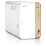 SERVIDOR NAS QNAP TS-262-4G-US 2 BAHIAS, 4GB, INTEL CELERON N4505 2GHZ, SATA III, 1 LAN 2, 5 GBE, USB 3.2 X2, SIN DISCOS