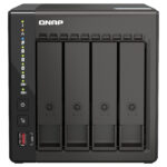 NAS DE 4 BAHIAS QNAP TS-453E-8G-US INTEL CELERON J6412 2.00GHZ, SATA III, NEGRO