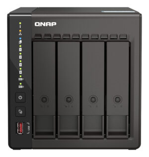 NAS DE 4 BAHIAS QNAP TS-453E-8G-US INTEL CELERON J6412 2.00GHZ, SATA III, NEGRO