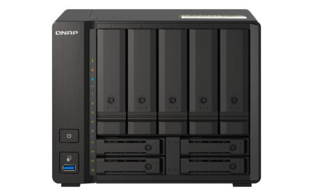 NAS Qnap Tower 9 Slots 8Gb RAM Exp+5Gb Flash Proc AMD Ryzen Ts