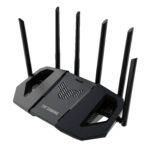 Router Inalambrico ASUS Tuf-Be6500 2.4-5Ghz/Doble Banda/6 Antenas Externas/Color Negro
