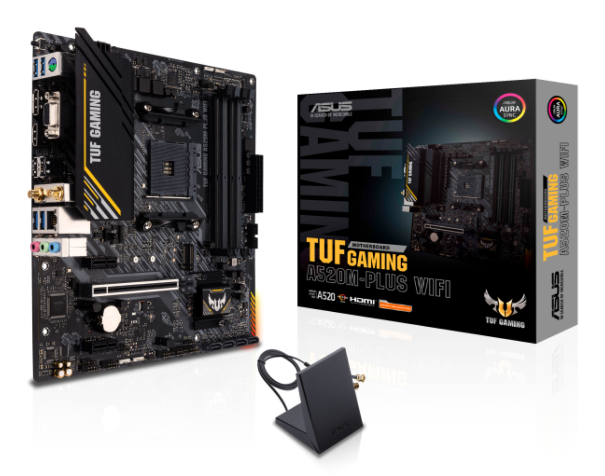 Mb Asus Tuf Gaming A520m-plus Wifi, Socket Am4/micro Atx/amd A520/hdmi/ddr4/128gb