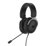 DIADEMA AUDIFONOS C/MICROFONO ALAMBRICOS ASUS TUF GAMING H3 GUN METAL/3.5MM/COLOR NEGRO-GRIS/1.5 METROS/COMPATIBILIDAD PC/MAC/PS4/XBOX