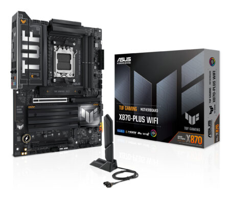 Mb ASUS Tuf Gaming X870-Plus WiFi AMD Socket Am5, DDR5, HDMI, Rj-45, USB-A 3.0, USB-A 3.1, AMD X870 Chipset, 192Gb