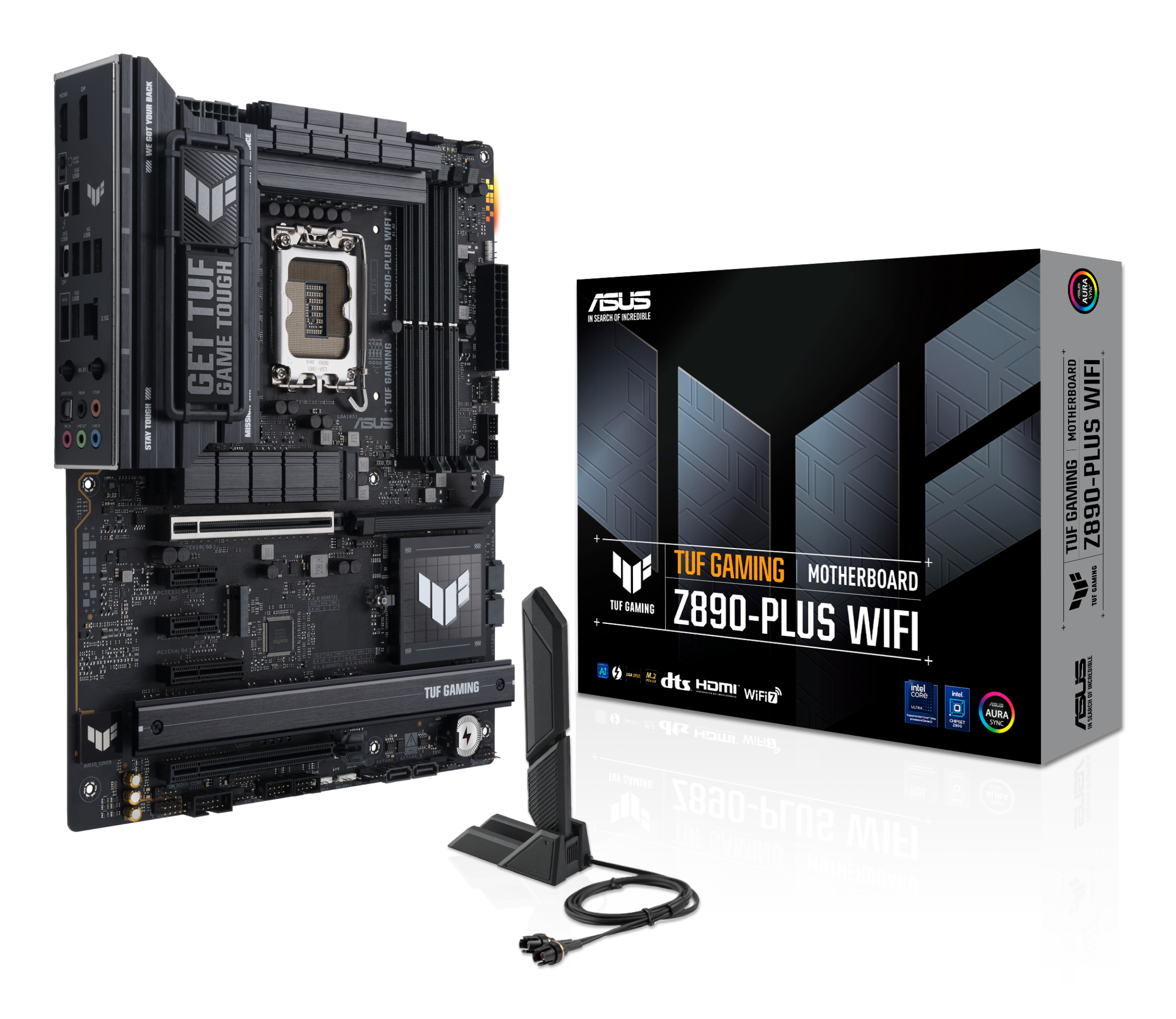 Mb Asus Tuf Gaming Z890-plus Wifi Socket Lga 1851 V1/ddr5/192gb/hdmi/dp/intel Z890/atx, 90mb1iq0-m0eay0