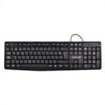 Teclado Alambrico Techzone Tzactca04, Indicadores Numerico, Mayuscula, Bloqueo De Desplazamiento, 105 Teclas, Color Negro