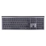 Teclado Hefestos Recargable Con Conexión Bluetooth Techzone Tzactcb01 Color Plata, Qwerty. Compatibilidad: Windows, Android Y Macos.