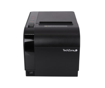 Impresora Termica Techzone Tzbe301 De 80Mm, Vel De 300Mm/S, 576 Dpi´s, USB-Serial-RJ45-RJ11, Cortador Automatico, 1 Año De Garantía