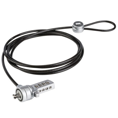 AC-10046 Candado De Combinación 3 En 1 De 1.8Mts, Acero Inoxidable