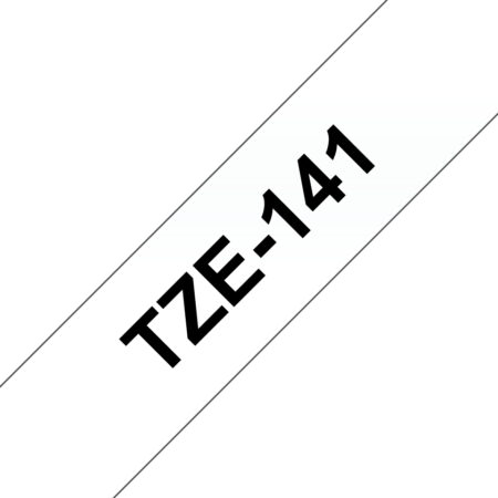 Cinta Brother Tze141 Negro Sobre Claro, 18Mmx8M