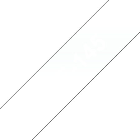 CINTA BROTHER TZE145 BLANCO SOBRE TRANSPARENTE, 18MMX8M