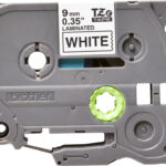 Cinta Brother Tze221 Negro/Blanco De 9Mm, 8Metros