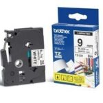 Cinta Brother Tze221 Negro/Blanco De 9Mm, 8Metros