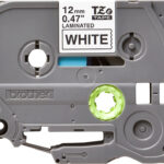 Cinta Brother Tze231 Negro/Blanco De 12Mm, 8Metros