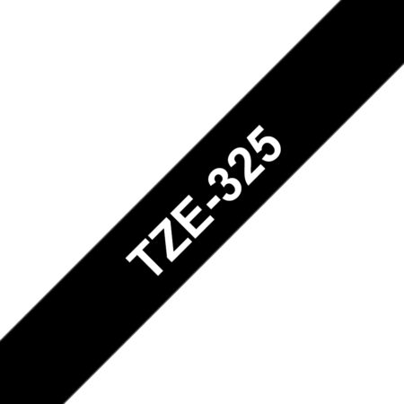 Cinta Brother Tze325 Blanco/Negro 6Mmx8M Pt 1400 9500C 1750
