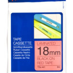 Cinta Brother Tz-441 Negro/Rojo 18Mm Pt300/310B/330/530