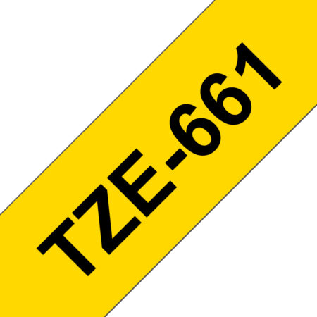 Cinta Brother Tze661 Negro/Amarillo De 36Mm, 8 Metros