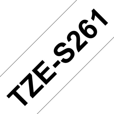 Cinta Brother Tzes261 Negro Sobre Blanco, 36Mmx8M