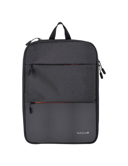 Backpack Expand Tzlbp14 Techzone De 16 Pulgadas Color Negro, Múltiples Compartimientos, Garantía Limitada De Por Vida